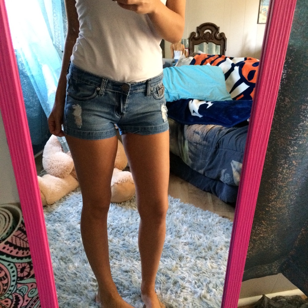 Faded Bling Shorts